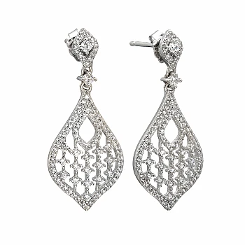 Orecchini a goccia c2760 in oro con diamanti