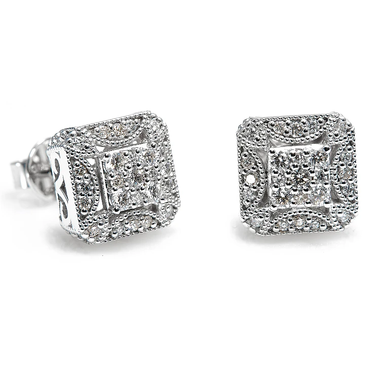 Oorbellen c2827 in goud of platina met diamanten