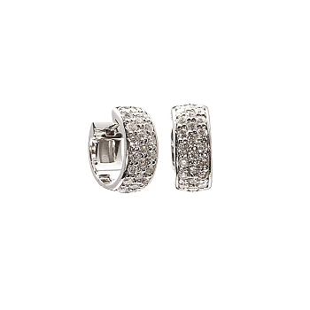 Gouden Huggie-oorbellen met diamanten c3127v3