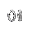 Pendientes Huggie de oro con diamantes - modelo c3127