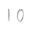 Pendientes circulares de oro con diamantes - modelo c3128