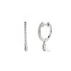 Pendientes circulares de oro con diamantes - modelo c3133
