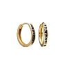 Pendientes de oro con diamantes negros - modelo c3158