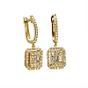 Oorbellen c2931DiemDi in goud of platina met diamanten