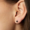 Pendientes de oro con diamantes negros - modelo c577