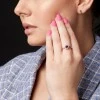 Bague cadeau en or ou en platine avec améthyste et diamants - modèle i030