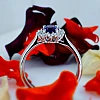 Anillo de regalo de Kate Middleton en oro o platino con amatista y diamantes - modelo i055