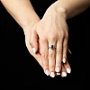 Kate Middleton Engagement Ring in 14k White Gold with Oval Sapphire and Diamonds i055SfDi