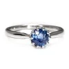 Verlobungsring i122995SfDi in Gold mit Saphir und Diamanten
