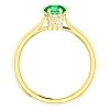 Anello di Fidanzamento i122995SmDi in Oro con Smeraldo e Diamanti