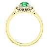 Anillo de oro o platino con esmeralda y diamantes - modelo i71606