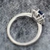 Bague de fiançailles en or avec saphir et diamants - modèle i72000