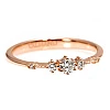 Anillo de compromiso de oro con diamantes de 0,10 ct a 0,25 ct - modelo i1788
