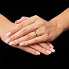 Geschenkring i033disf in Gold oder Platin mit Diamanten und Saphiren