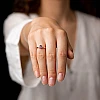 Gift Ring i015AmODi in Gold with Amethyst and Diamonds