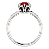 Gouden ring met robijn en diamanten 121997RbDi