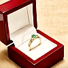 Ring i122513SmOvdi in Gold with Emerald and Diamonds