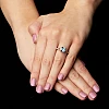Bague cadeau en or avec topaze coussin, rubis et diamants - modèle i2705