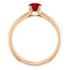 Gold engagement ring with ruby 122005Rb
