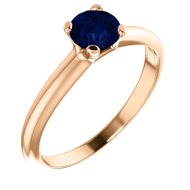 Verlovingsring in goud met saffier 122005Sf