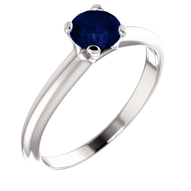 Verlovingsring in goud met saffier 122005Sf