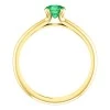 Gold engagement ring with Emerald 122005Sm