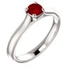 Anillo de compromiso de oro con rubí - modelo 122100