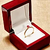 Anillo de oro con rubí - modelo 122118