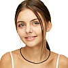 Collana Tennis in Oro e Diamanti Neri col2180dn