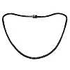 Collana Tennis in Oro e Diamanti Neri col2180dn