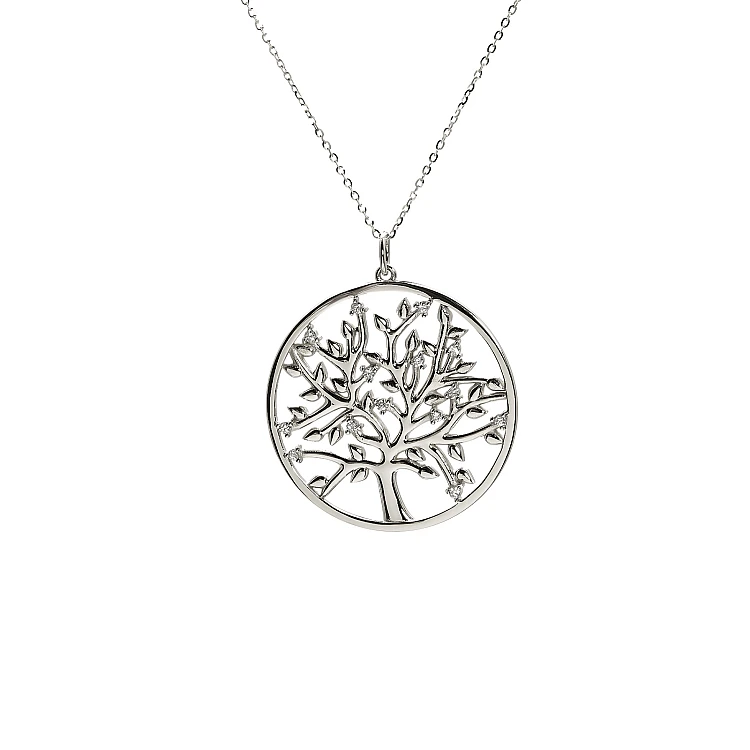Ciondolo Modello Albero della Vita in Oro con Diamanti pan074