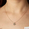 Pendentif papillon en or ou platine avec diamants - modèle pan1941