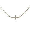 Pendentif croix en or et diamants - modèle pan1998