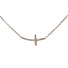 Pendentif croix en or et diamants - modèle pan1998