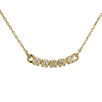 Pulsera de tenis de oro con colgante de diamantes - modelo pan2050