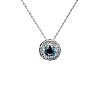Gold Entourage pendant with Blue and Colorless Diamond pan2159dbdi