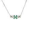 Colgante de oro con esmeraldas y diamantes Para - modelo pan2752