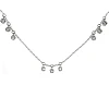 Collier en or 14 carats avec diamants ronds - modèle col3126