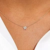 Goldblumenanhänger mit Diamanten pan3143