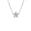 Goldblumenanhänger mit Diamanten pan3143