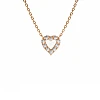 Ciondolo cuore in oro con diamanti pan3146