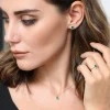 Entourage pendant pan3153Smdi in Gold with Oval Emerald and Diamonds