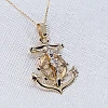 Sailor's Cross Pendant in Gold or Platinum - model pan523 Sailors Cross pendant pan523 in Gold or Platinum