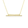 Pendentif barre mobile en or avec diamants naturels - modèle pan559