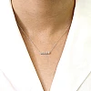 Hanger in goud of platina met 5 natuurlijke diamanten pan562