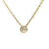 14k Yellow Gold Choker with Natural Diamond 0.20ct - model pan563