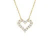 Ciondolo cuore in oro con diamanti pan651759
