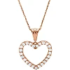 Ciondolo cuore pan67533 in Oro o Platino con Diamanti