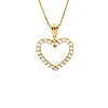 Ciondolo cuore pan67533 in Oro o Platino con Diamanti