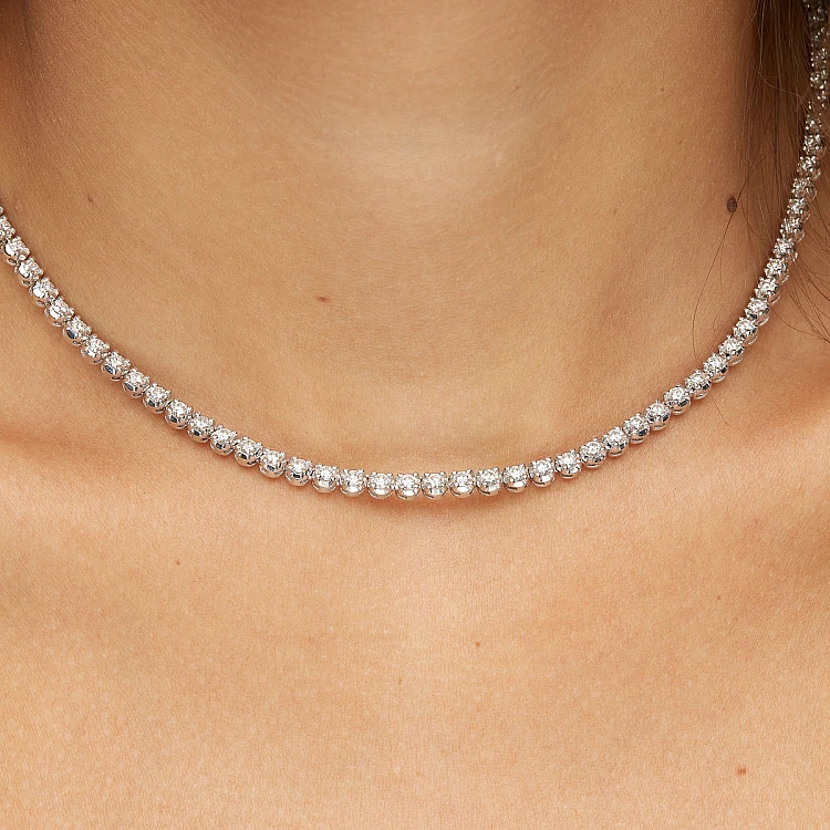 Collana Tennis in Oro e Diamanti col704